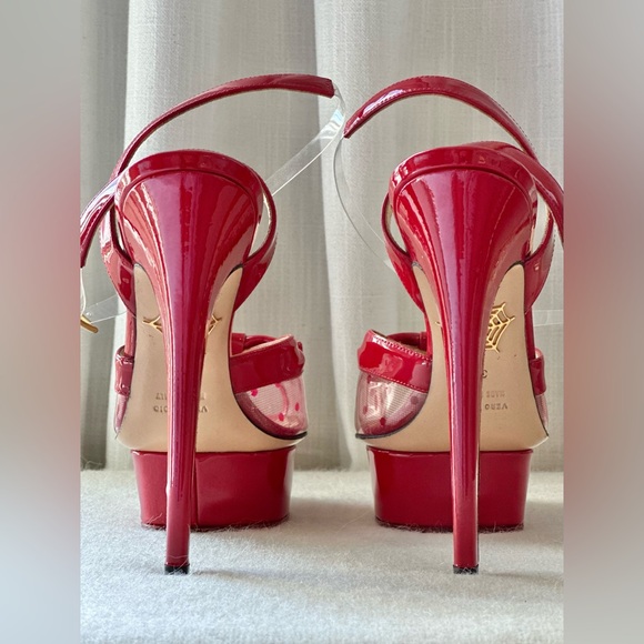 Authentic Pre-Owned Charlotte Olympia Serena Patent Leather Platform Sandal - Picture 3 of 5